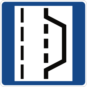 Autobahn A73 Seitenstreifen Nothaltbucht