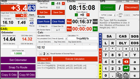 TSD Rally Runner Main Screen Calc Panel