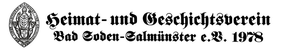 Heimat- und Geschichtsverein Bad Soden-Salmünster e.V. 1978