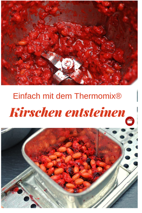 Kirschen entsteinen im #thermomixrezept #kirschen #kirschmarmelade