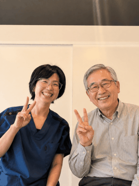 腰椎ヘルニアが改善してうれしい写真