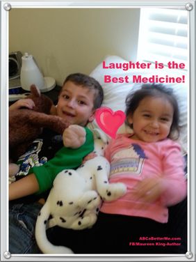 Kids smiling, Laughter is the best medicine, The simple act of smiling lowers stress hormones and makes you feel better, Smiles are contagious, why not share yours today, Maureen King, ABCaBetterMe.com, Kids laughing