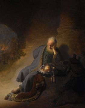 Jeremiah Laments the Destruction of Jerusalem, Rembrandt van Rijn, 1630 (Rijksmuseum, Amsterdam)