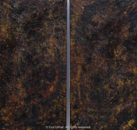 Velvet Earth C396 C397 diptyk 2x67x130cm ©2016 Eva Dillner