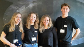 Anouk Bielders, Lena Münster (v.l.) und Robin Ringel (r.) bilden das Fernsehteam. 