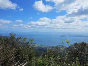 堂満岳・珍しく綺麗な琵琶湖が見えた