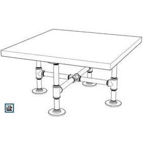 DIY Bauplan Couchtisch aus Rohren, Tischgestell