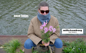 Loopschal stahlblau