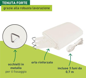 vela #impermeabile #tenda #triangolare #grigia