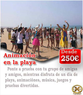 animacion en la playa