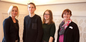 Friederike Betzner, Marek Hilbert, Merle Paetsch und Bettina Friedrich