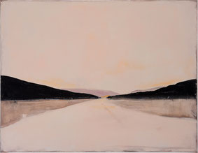 Landschap 35x45cm olie en binder op canvas 2003