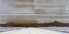 Zonder titel (landschap) 65x130cm acryl op canvas 2004 (Privé collectie Wenen Oostenrijk)
