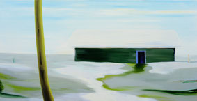 Noors landschap 90x180cm olie op doek 2003 (Privé collectie Parijs Frankrijk)