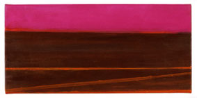 Zonder titel 25x50cm acryl op katoen 2006 (Privé collectie Grave)