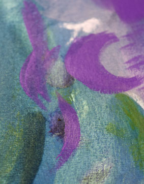 dunkelblau, violett, grün, sanfte Farbe, Spirituelle Kunst kaufen für Zuhause und Studio Praxis, hochschwingend, kraftgebend, heilende Energien, energiebilder für die seele, spirituelle kunst malerei