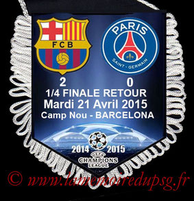 Fanion  Barcelone-PSG  2014-15