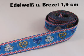 Edelweiß u. Brezel 1,9 cm
