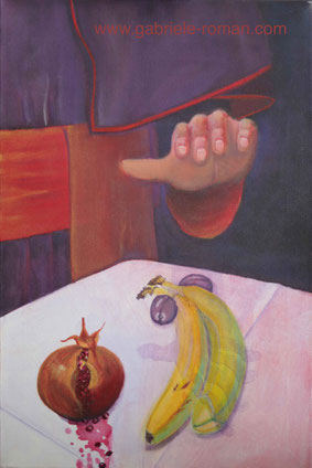 Still Life with fruits, 2010, acrylic painting on canvas, 