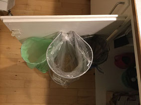 Affaldsstativer til køkken, her er 3 affaldsstativer på kun 50 cm køkkenlåge