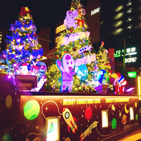 千葉駅前クリスマスイルミネーション写真