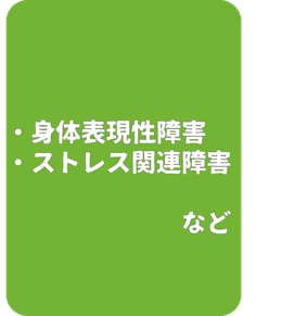 身体表現性障害、解離性障害、ストレス関連性障害