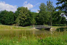 Brücke im Europapark Bayern-Böhmen