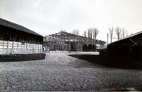 Construction d'un hangar de 600m² pour l'atelier de montage.