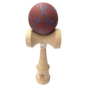 Crackle Kendama Series ひび割れけん玉（マルーン＆ブルー）SPK-184