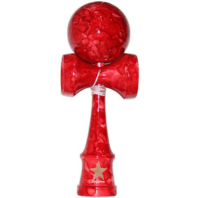 Full Marble Shiny Red Kendama フルマーブルけん玉（レッド/シャイニー）