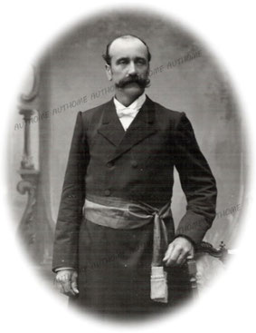 DEPREZ Albert V., photographié vers 1899-1902. Collection privée de l'auteur.