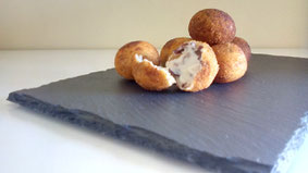 Cremosas croquetas de Cecina y Queso curado