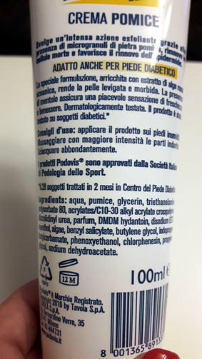 Inci podovis crema pomice