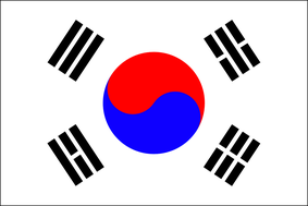 Flagge von Südkorea