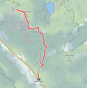 Bergfrieden, Eibenseekopf, Kleiner Kapelle, Fuschlsee, Wolfgangsee, Salzkammergut, Wandern, Oberösterreich, Eibensee, Sankt Gilgen