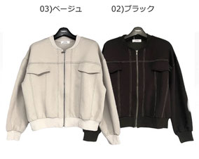 ステッチデザインブルゾン フォーユー価格　3,980円(税込)   