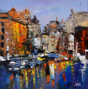 "Les passantes" - 40x40