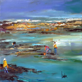 "Onde de marée" - 50x50 -vendue