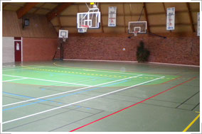 DIF Sports - Modification de tracés basket - Résine