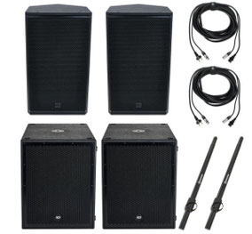Yamaha DXS 15 und DXR 10 - Für Bandauftritte oder Shoperöffnungen, Profimausikanlage für bis zu 100 Personen