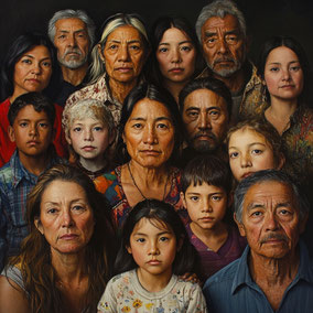 una fotografia de distintas personas de distintas edades para representar las diferencias demograficas