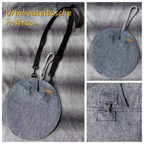Urinbeuteltasche, Katheterbeuteltasche, Urin-Bag, Sichtschutz für Urinbeutel, Urinbeutel Überzug, Urinbeutelabdeckung, Foley Bag, (Grau31)