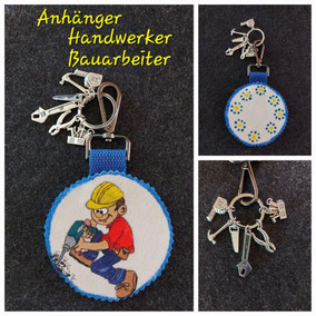 Schlüsselanhänger/Taschenanhänger/Anhänger-Handwerker/Bauarbeiter