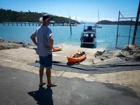 Island Camping,Whitehaven Beach,Whitsunday Islands, Queensland,Australien,Australia,Scamper,Water Taxi,Salty Dog Kayak