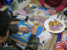 学校・園での押し花体験会