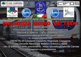 SICUREZZA A BORDO DEI TRENI 14-15 DICEMBRE 2013 STAZIONE DI SALERNO