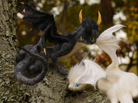 羊毛フェルト デザフェス ドラゴン ふたご竜