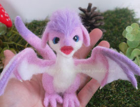 羊毛フェルト ドラゴン 手乗り