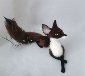 狐 デザフェス 羊毛フェルト ひつじのはね