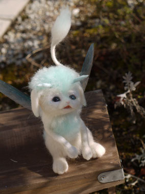 羊毛フェルト 幻獣 ファンタジー ひつじのはね